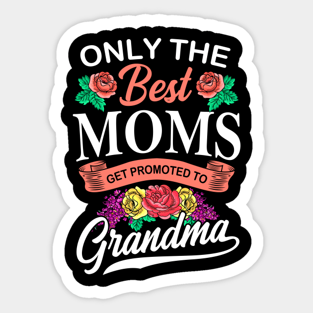 Only The Best Moms Flower Gift Sticker by Delightful Designs